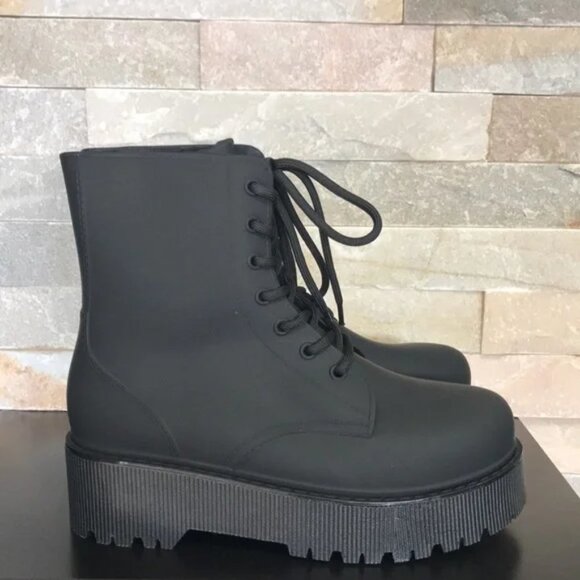 Jeffrey Campbell Torrent-2 Waterproof Platform Rain Boot - Picture 3 of 6